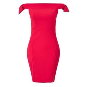 lipsy floral bardot bodycon dress